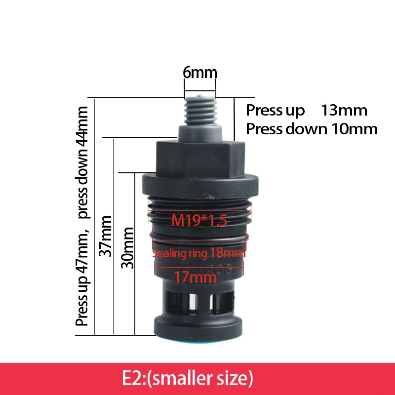 Button Spool for Rain Shower Faucet Touch Switch Leaking Bounce Button Press Valve Faucet Replace Part Accessories