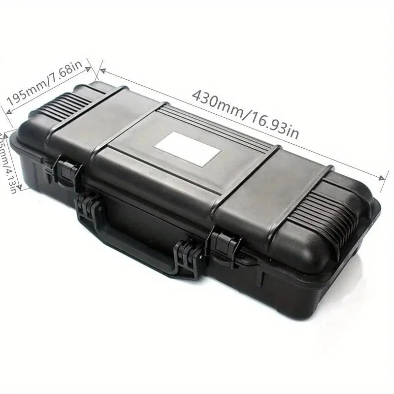 6 Sizes Hard Carry Tool Case Bag Organizer Storage Box,Camera Sealed Shockproof Safety Instrument Toolbox with Sponge