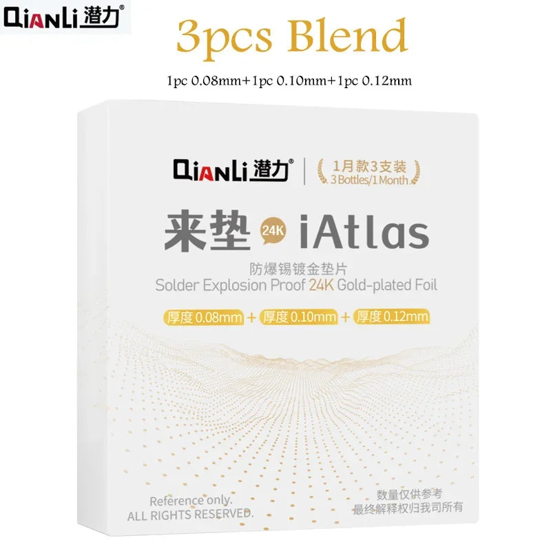 Qianli Iatlas 24K Explosion Proof Gold-Plated Foil Gasket for Mobile Phones Motherboard Middle Frame Chip Reballing Repair Tools