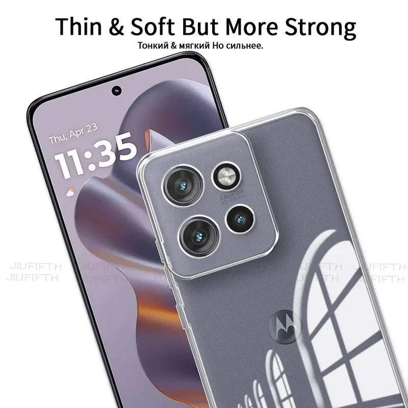 For Motorola Edge 50 Neo Case Moto S50 Clear Soft Silicone Phone Cases Mote Mota Edge50 Fusion Transparent Shockproof Cover S 50
