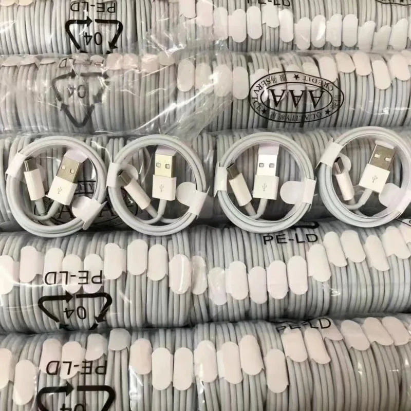 100Pcs 1M 3Ft Type C Micro 8Pin Usb Charger Cable for Samsung S20 S22 Note 10 Htc Lg Phone 12 13 14 Plus
