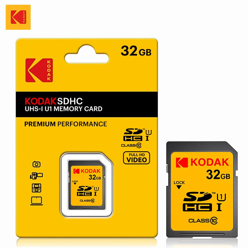 SD Card 32GB 64GB 128GB Class 10 U1 V30 High Speed Memory Card SDXC for DSLR Camera 4K Video