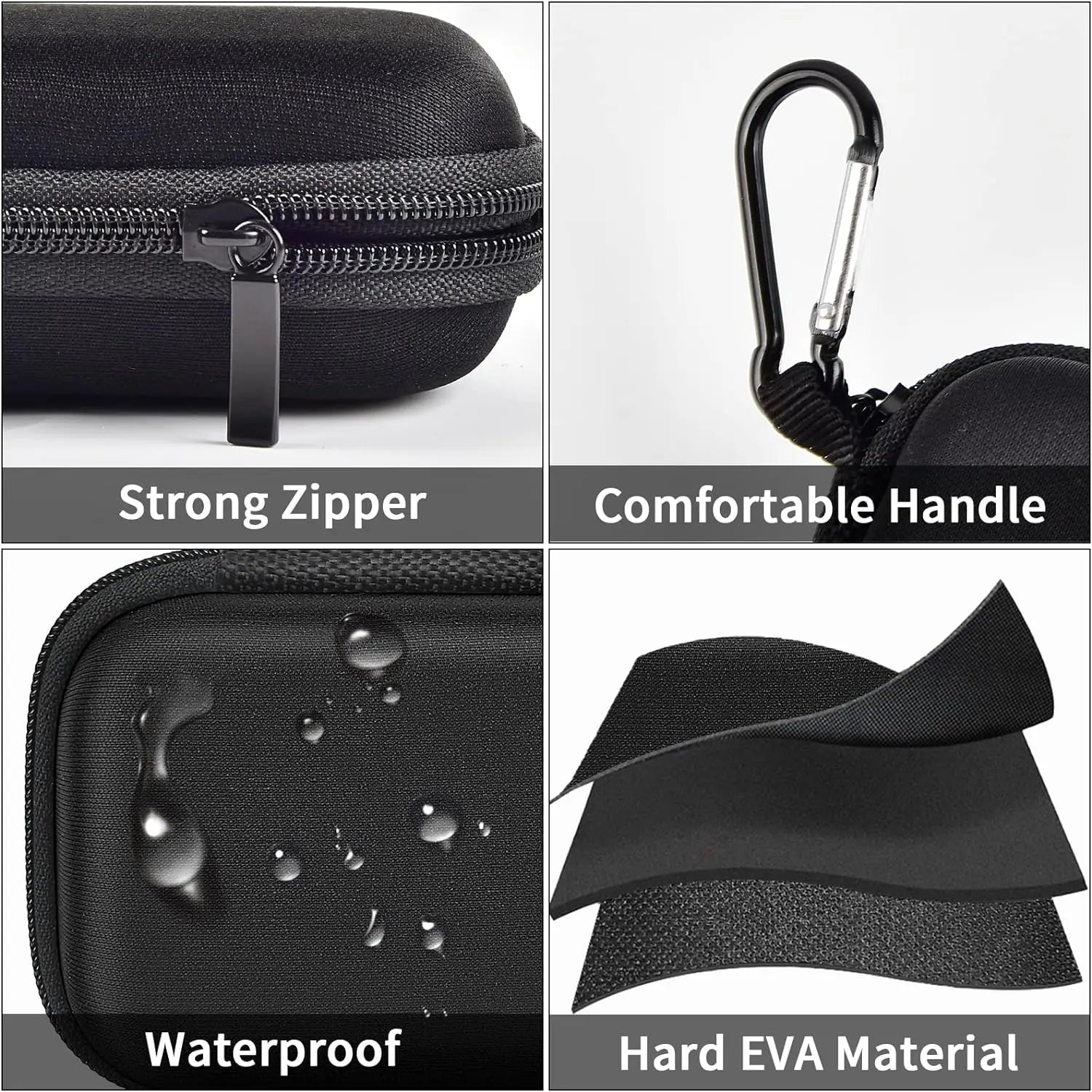 Hard Case Compatible with Sandisk Extreme Pro/For Sandisk 500GB 1TB 2TB 4TB Portable External Ssd，Travel Holder for Crucial X8