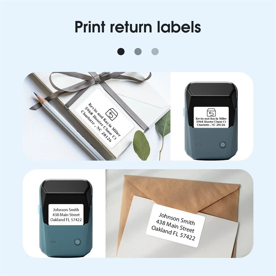 B1 Mini Portable Thermal Printer Self-Adhesive Sticker Label Maker Pocket Printer Labeling Machine Bluetooth  B1